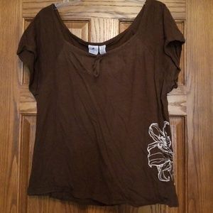Brown summer tank shirt
